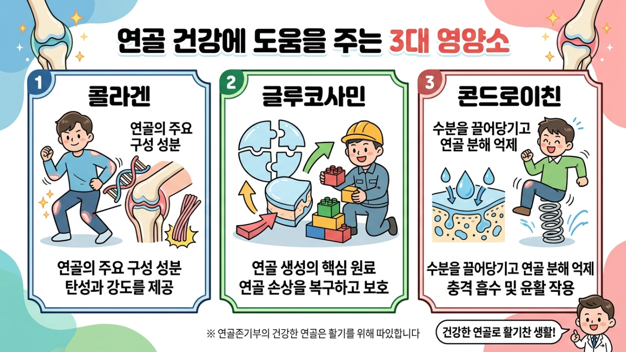연골건강에 도움을주는 3대영양소