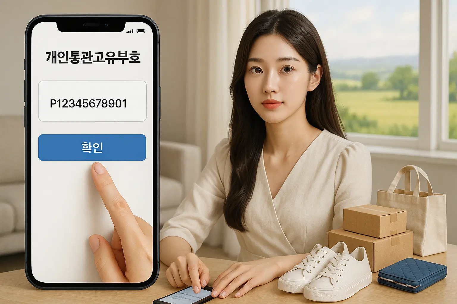 개인통관고유부호 신청하는 이미지