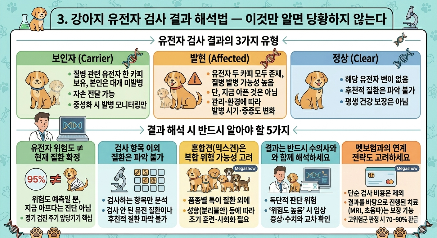 강아지 유전자 검사 결과 해석법