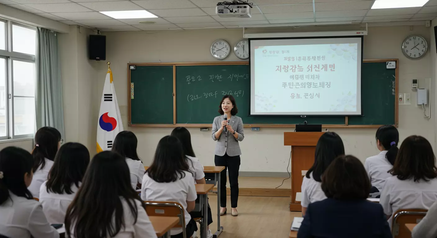 교육활동 침해 예방 교육하는 이미지