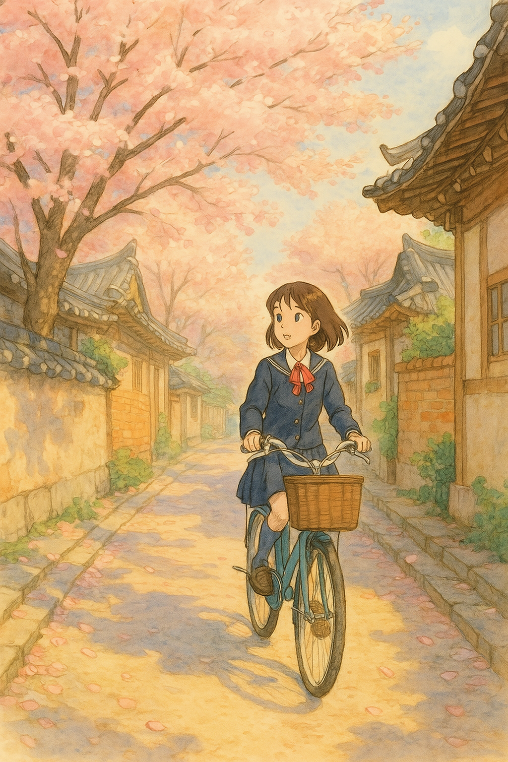 나노바나나 기본 사용법 가이드, 챗GPT 지브리 스타일 ai 프롬프트, 부드러운 수채화 스타일, 지브리 느낌