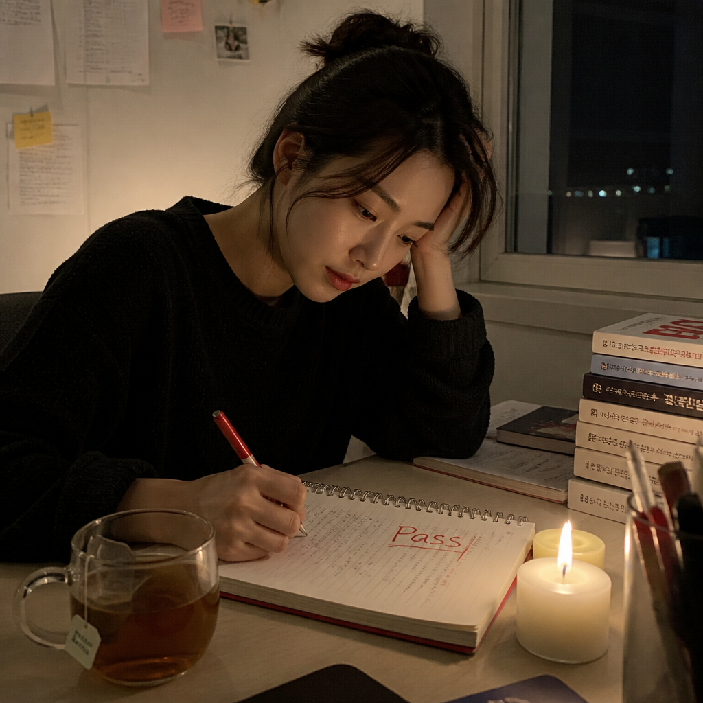 시험 전날, 일간별 마인드 컨트롤법과 합격운 높이는 루틴. 병화는 흥분 주의, 임수는 무기력 주의. 10분이면 OK.