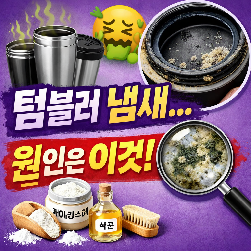 텀블러 세척방법, 냄새 없이 새것처럼 쓰는 법