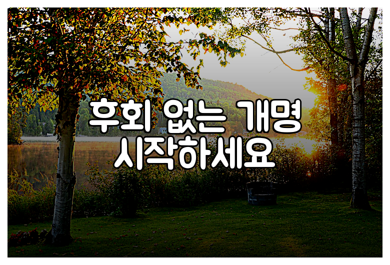 후회 없는 개명 시작하세요