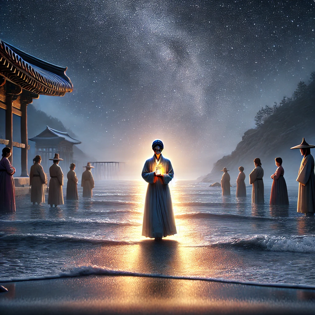 진도 신비의 바닷길 축제 유래 - 뽕할머니