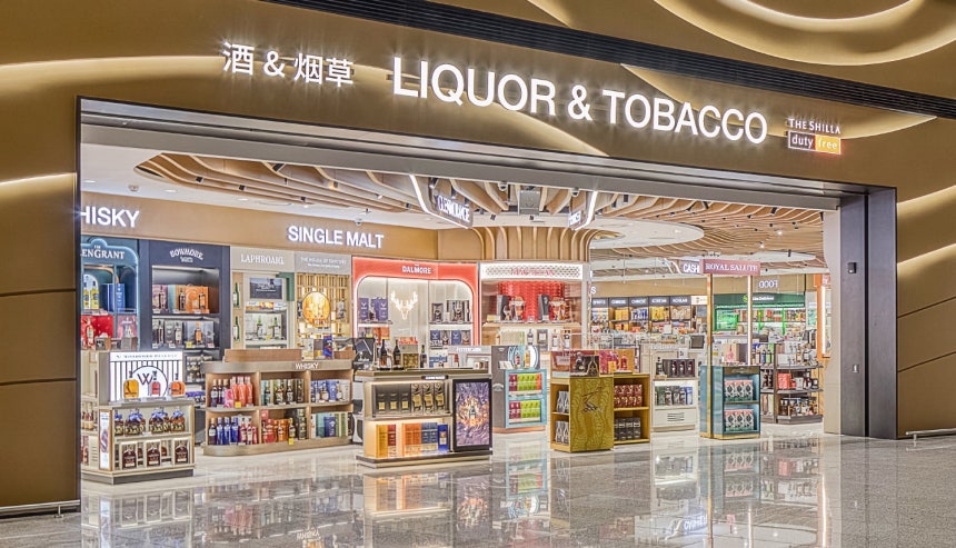 인천국제공항 내 신라면세점 전경.