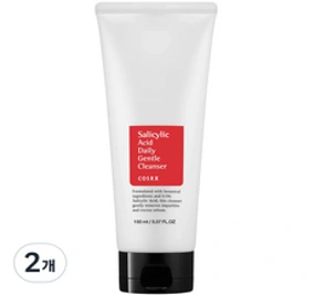 코스알엑스 살리실산 데일리 젠틀 클렌저&#44; 150ml&#44; 2개