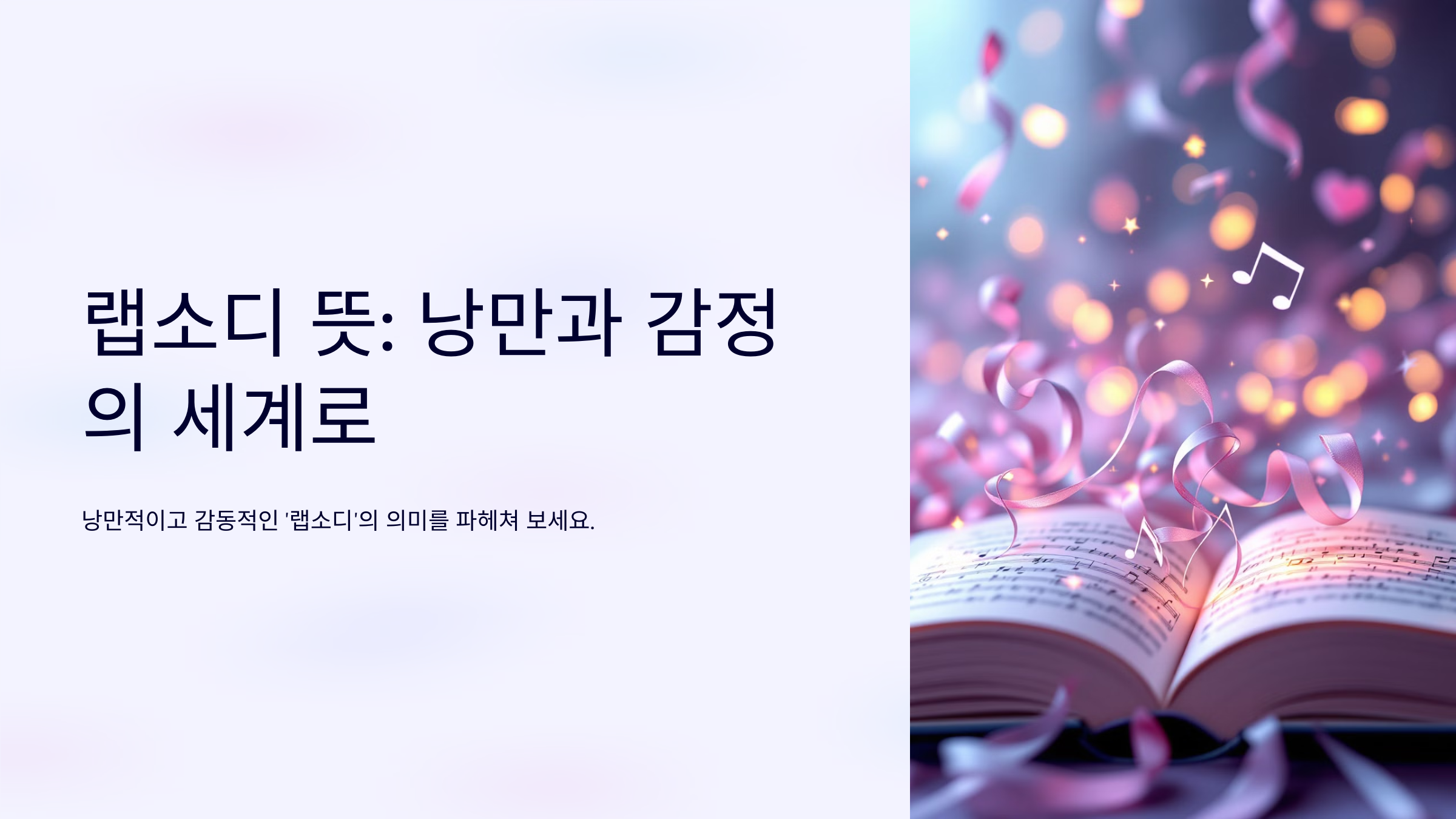 랩소디 뜻