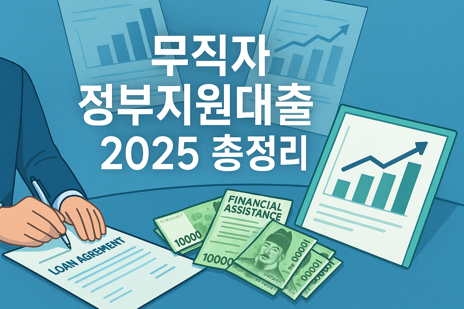 2025 무직자 정부지원대출 관련 이미지 ❘ 서민금융, 햇살론, 새희망홀씨, 청년대출 등 정부지원금융 안내