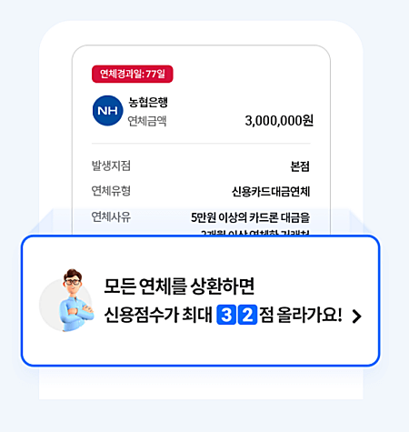신용점수-연체