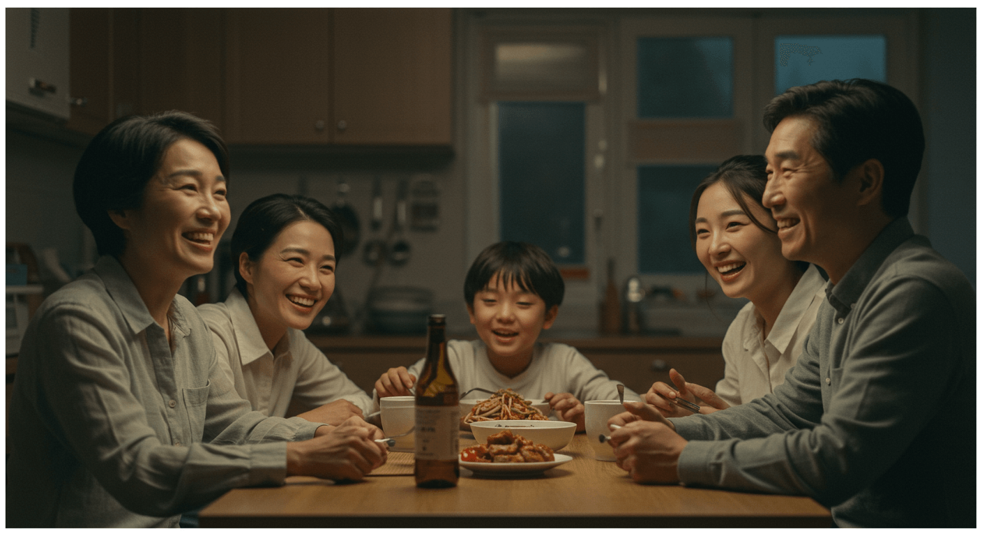 가족이 환경보건이용권 혜택을 통해 건강한 미래를 다짐하는 장면 3