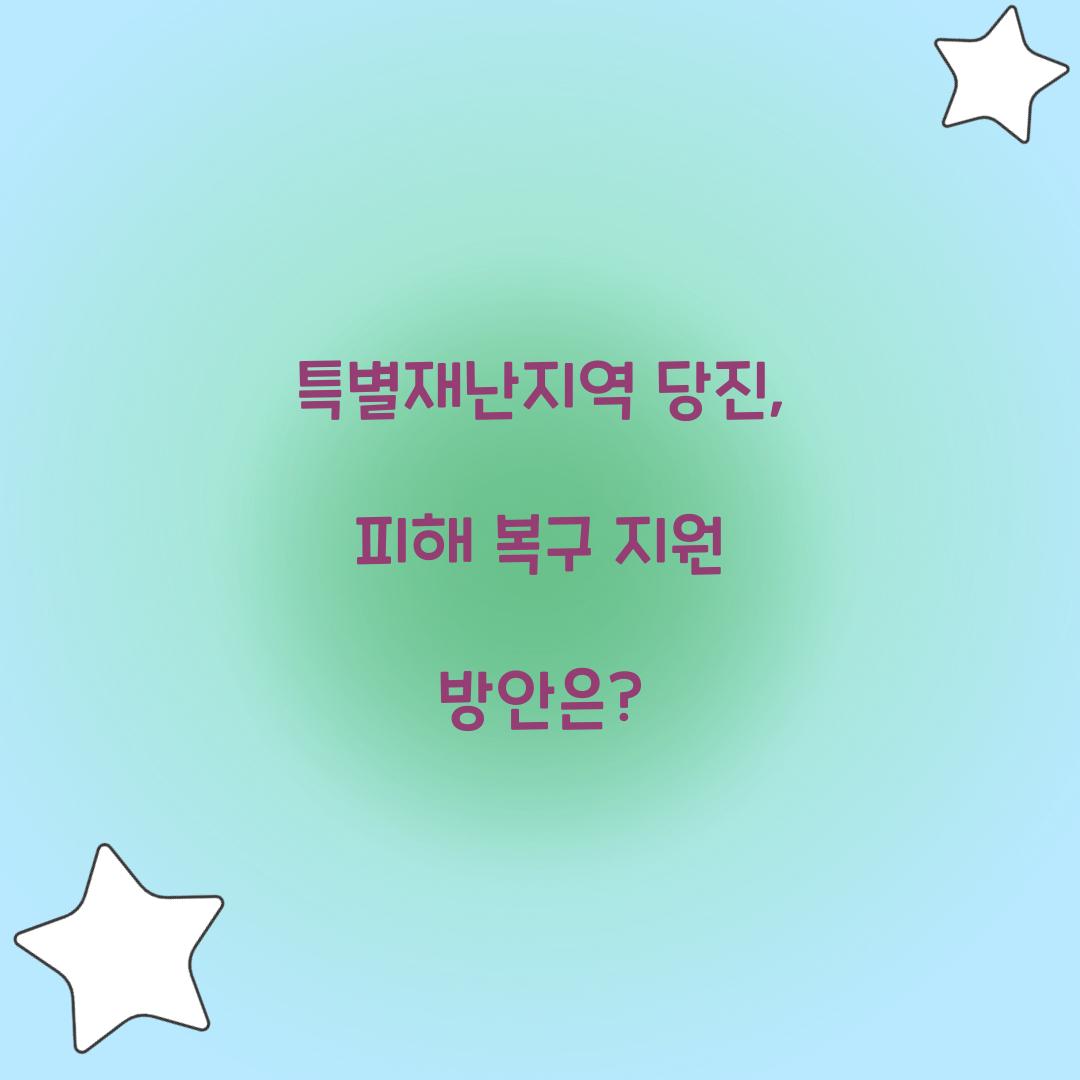 특별재난지역 당진