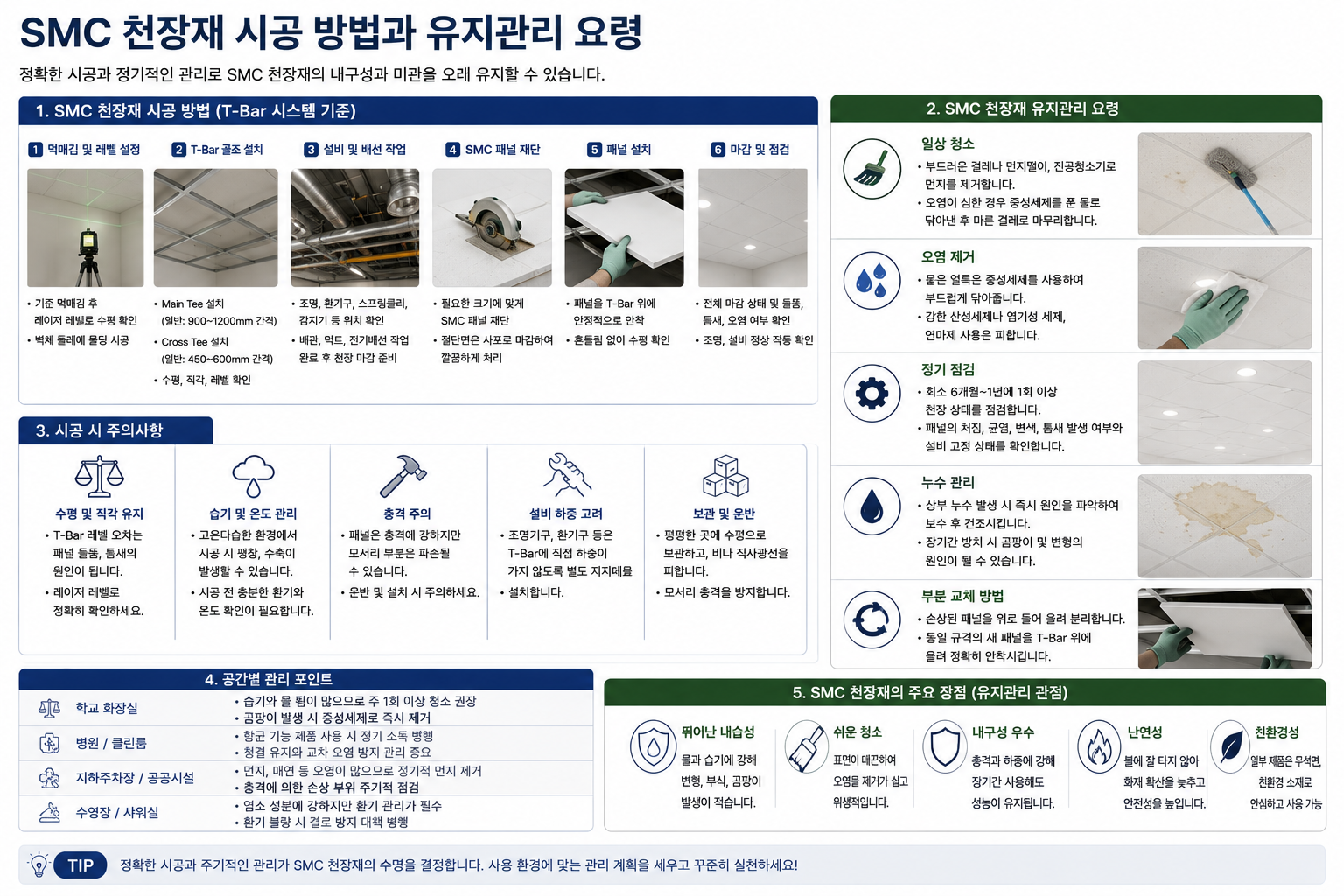 시공 방법과 유지관리 요령