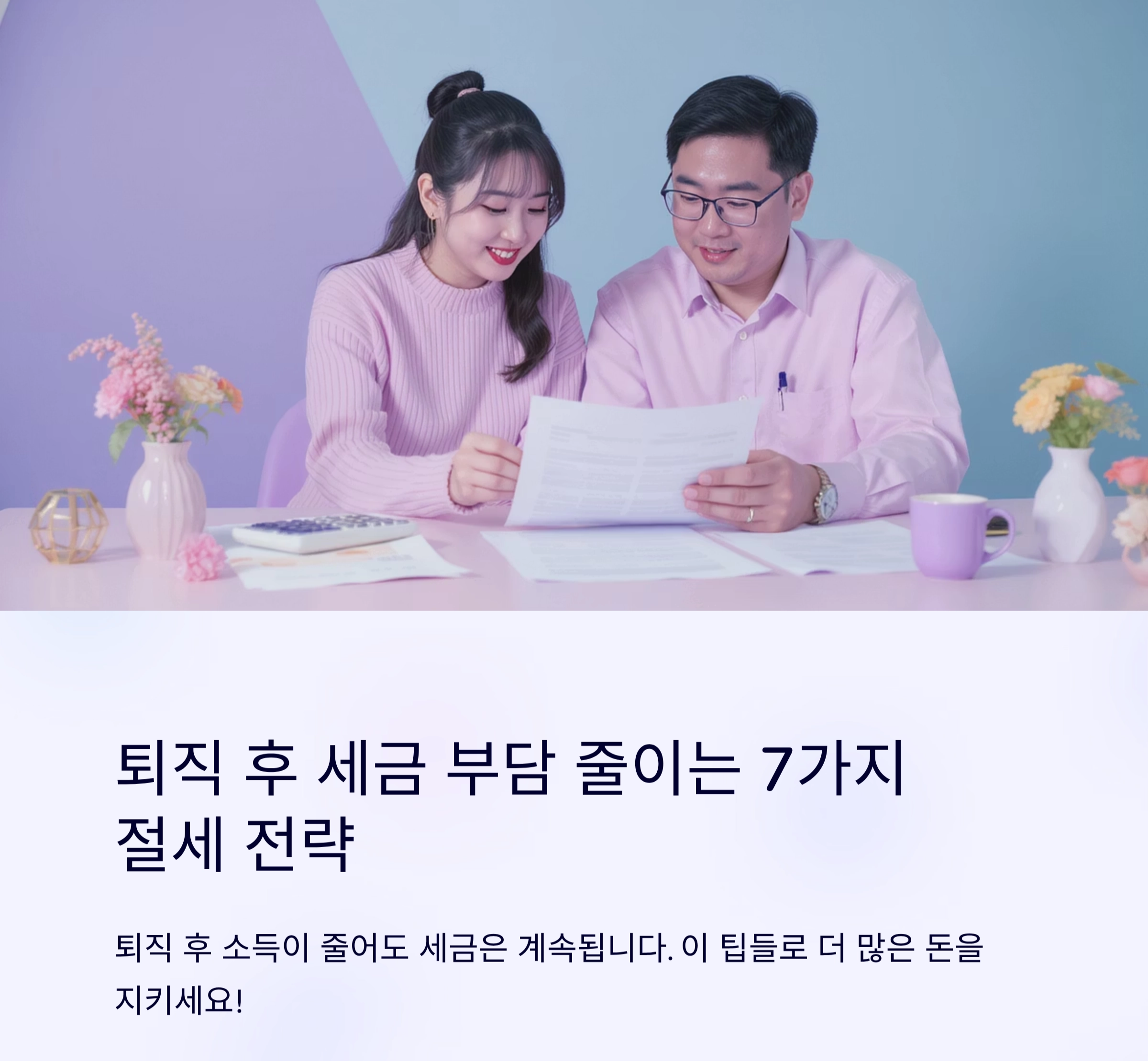 퇴직 후 세금 덜 내는 법, 당신이 꼭 알아야 할 절세 팁 7가지