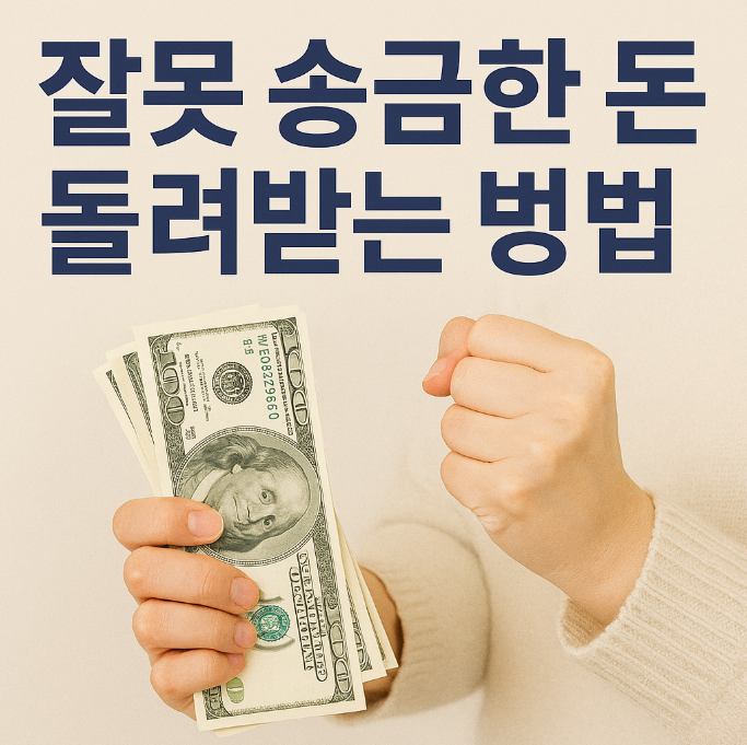 잘못송금한 돈 돌려받는 방법
