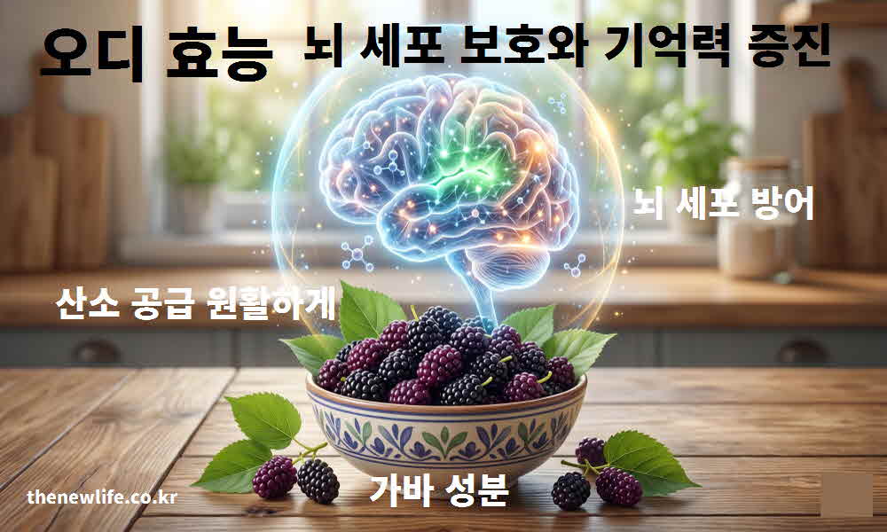 오디 효능 뇌 세포 보호 기억력 증진