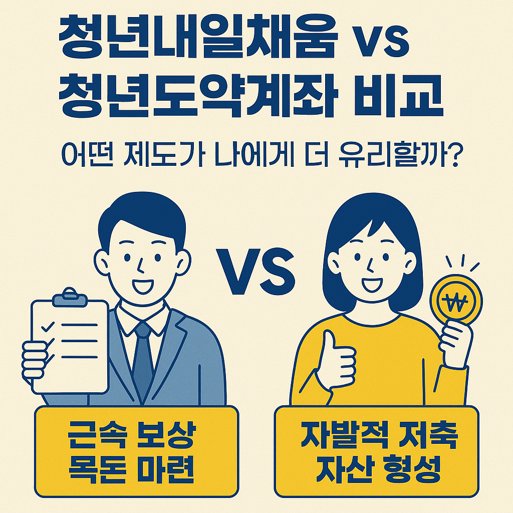 청년내일채움 vs 청년도약계좌 비교 완전정리