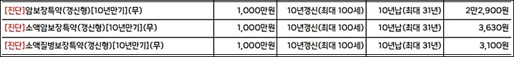 갱신형보험 가격
