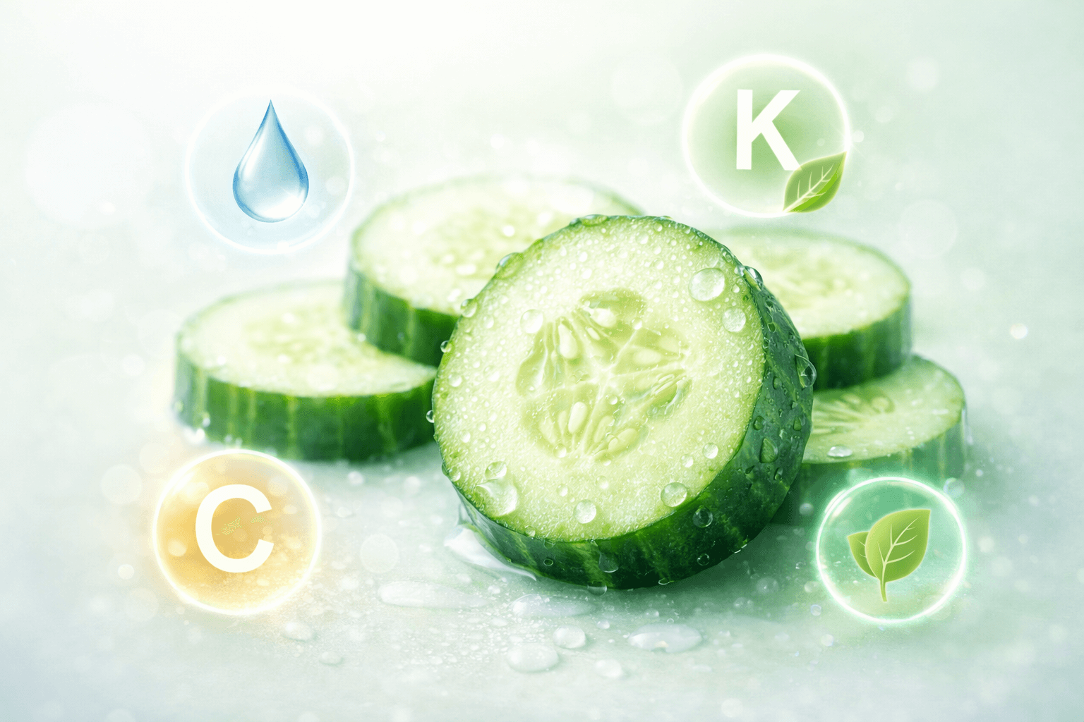 오이의 주요 영양 성분과 건강 기능