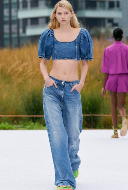 로우라이즈 데님