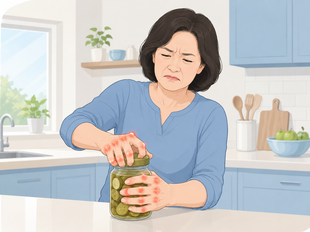 손가락 관절염(헤버든 결절) 설명 이미지