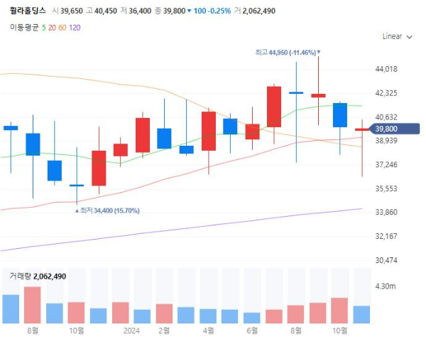 신발관련주대장주수혜주TOP5_휠라홀딩스