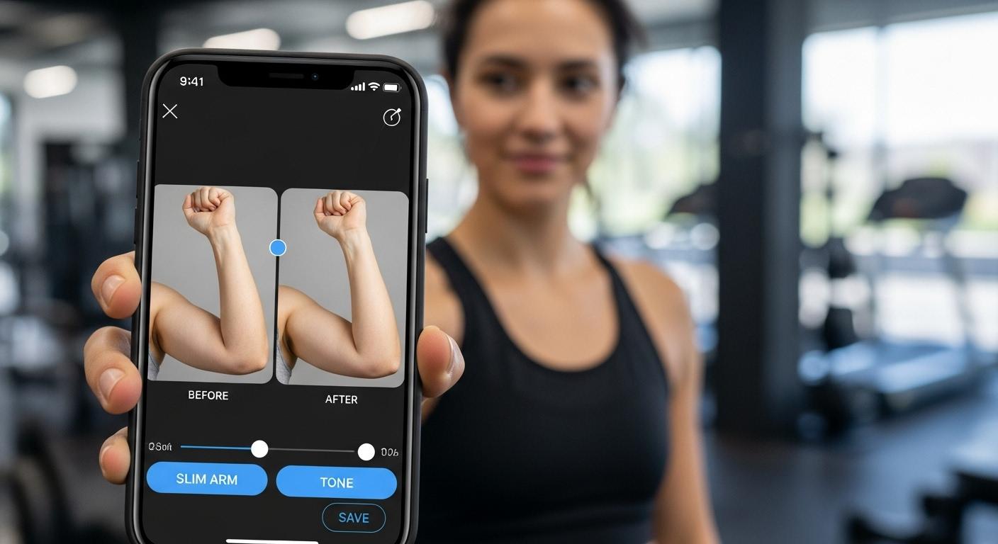 팔뚝살 보정 앱