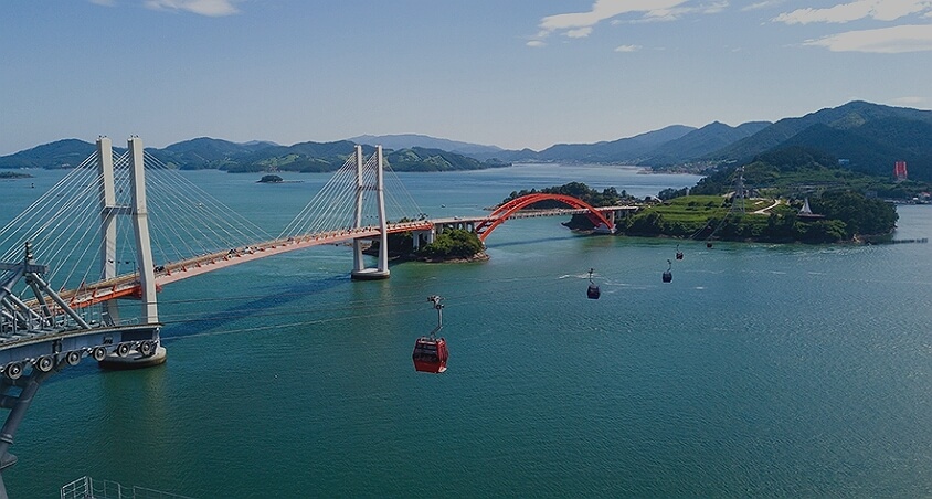 사천 케이블카 모습