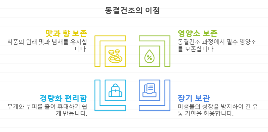 동결건조 이점