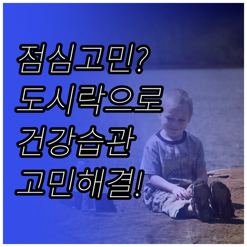매일 점심 고민 끝! 도시락으로 건강..