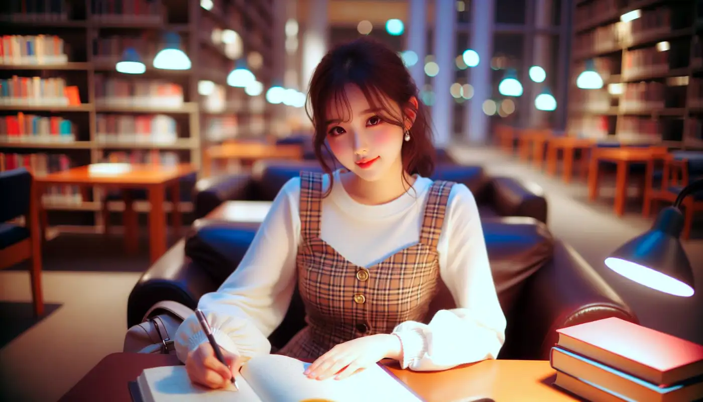 자소서-항목-6가지-예시를-참고하며-글쓰기하는-여성의-모습