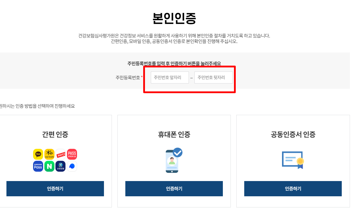 내가 먹는 약 한 눈에 조회 본인인증
