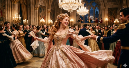 로맨스판타지 하면 연상되는 드레스 입은 귀족의 무도회 모습