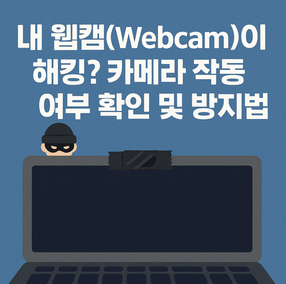 내 웹캠(Webcam)이 해킹? 카메라 작동 여부 확인 및 방지법