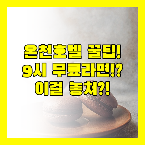 밤 9시 무료 라면 도야마 온천 호텔..