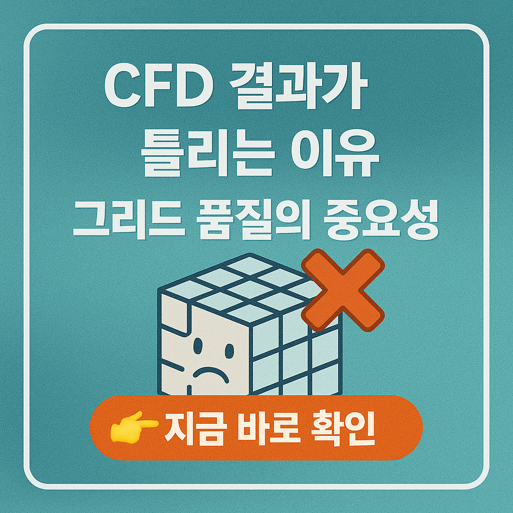 CFD 결과가 틀리는 이유: 그리드 품질의 중요성