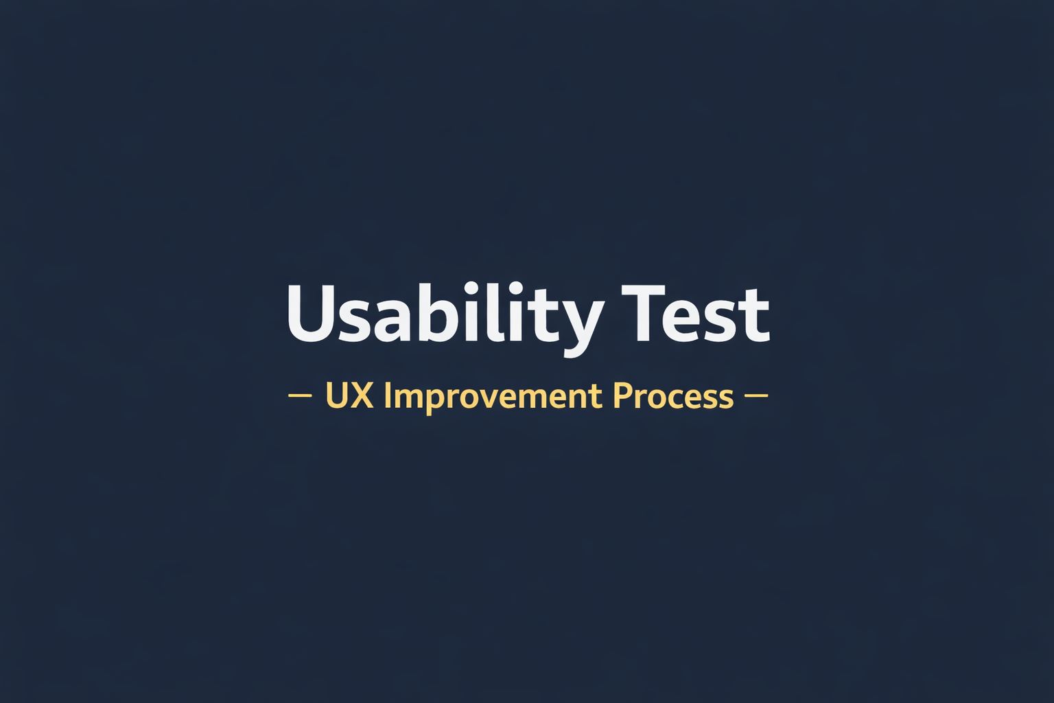 Usability Test