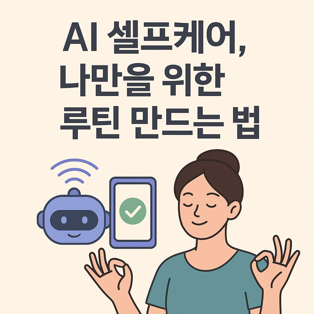 AI 셀프케어, 나만을 위한 루틴 만드는 법