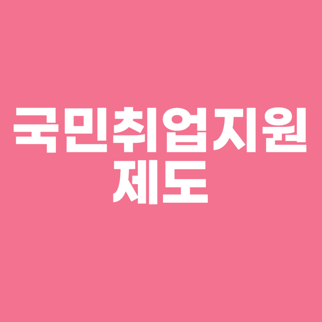 국민취업지원제도