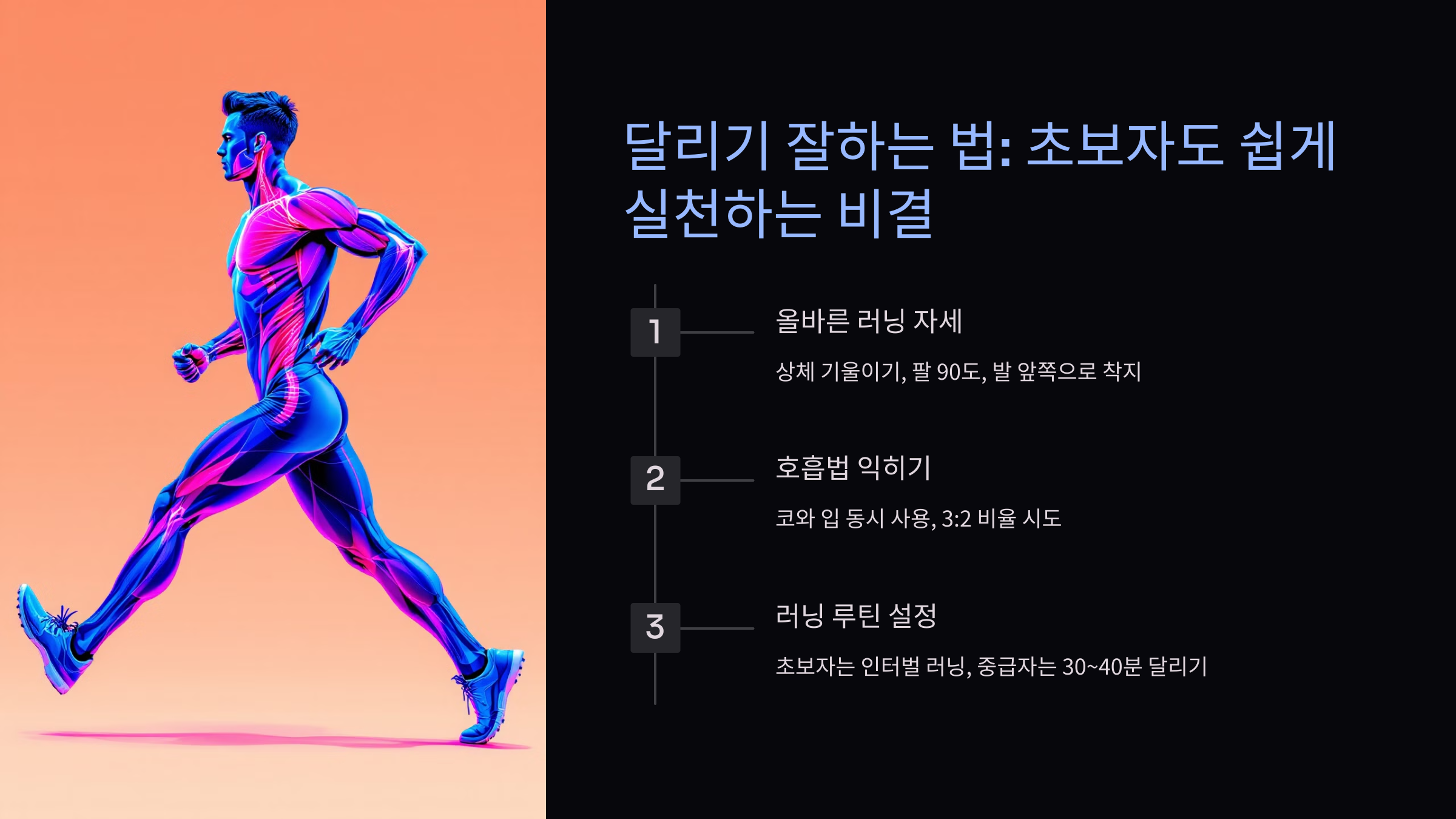 달리기 잘하는 법 운동효과
