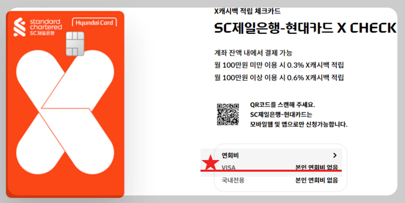 빨간색 X가 적힌 카드와 상세내용