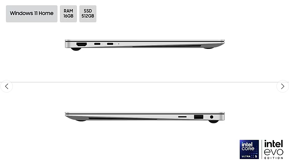 삼성전자 노트북, 랩탑 갤럭시북5 프로 35.6cm(14인치), 인텔 울트라5