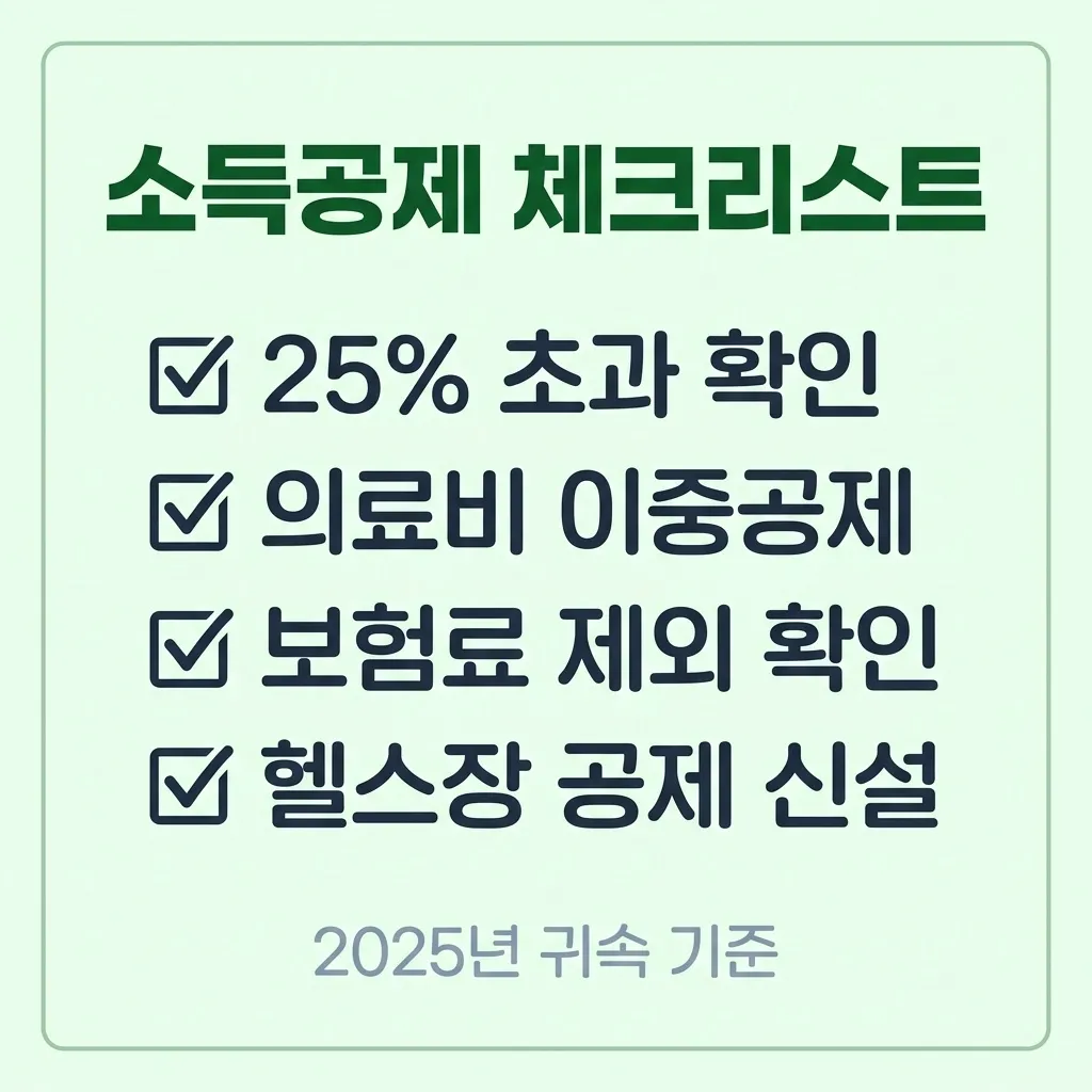 연봉 구간별 소득공제 최적 전략 체크리스트