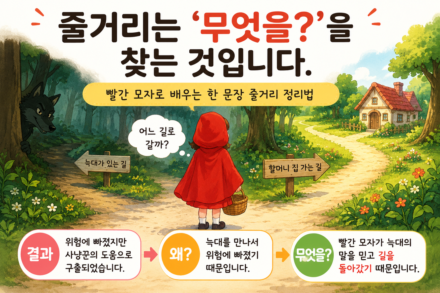 초등 줄거리쓰기 요약하기