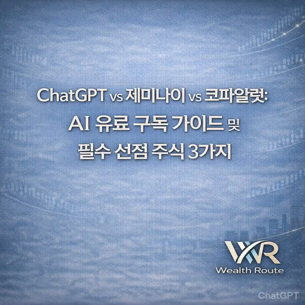 썸네일. 챗GPT vs 제미나이 vs 코파일럿 필수 선점 주식 3가지
