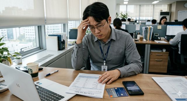 신용점수 떨어지는 이유 카드 사용률 증가 상황 이미지