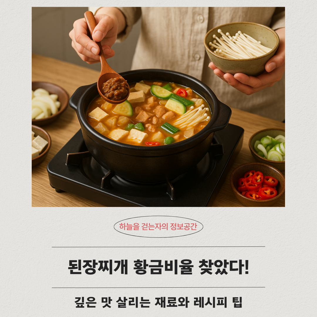 된장찌개 황금비율 찾았다! 깊은 맛 살리는 재료와 레시피 팁