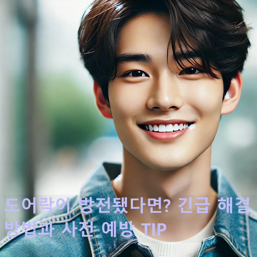 도어락이 방전됐다면? 긴급 해결 방법과 사전 예방 TIP