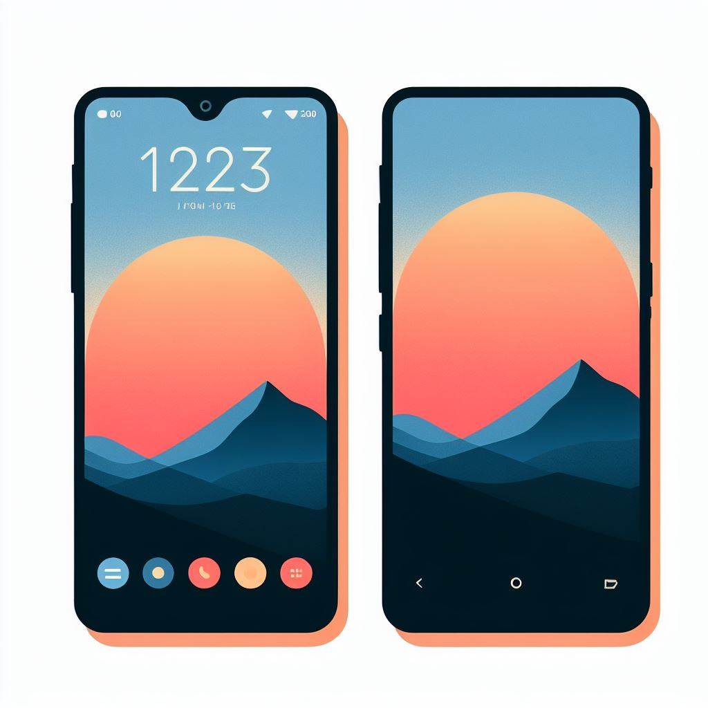 스마트폰 두개 로고