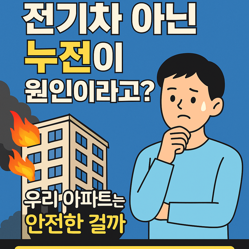 “광명 아파트 화재 원인 밝혀졌다! 전기차가 아니라 ‘천장 누전’?! 내 집도 위험할 수 있다”